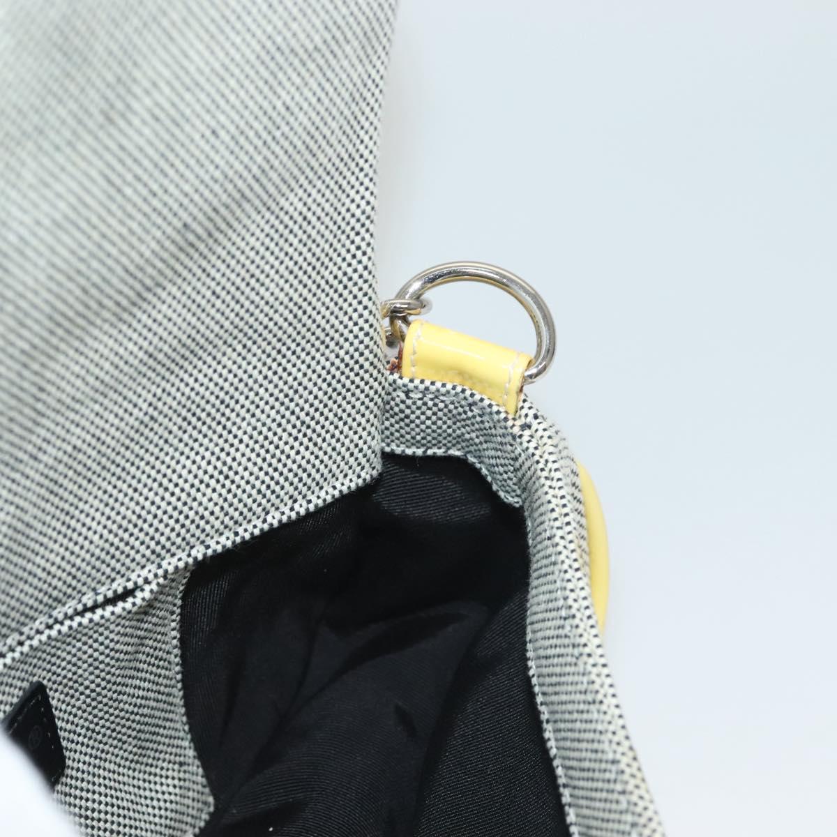 Chanel Camellia, Grey, Canvas, clutch