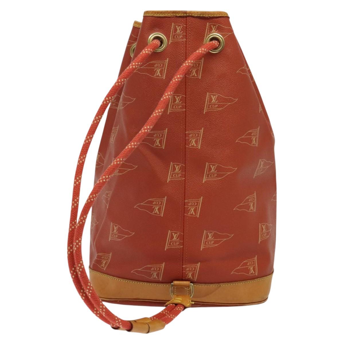 Louis Vuitton Saint Tropez, Red, Canvas, shoulder