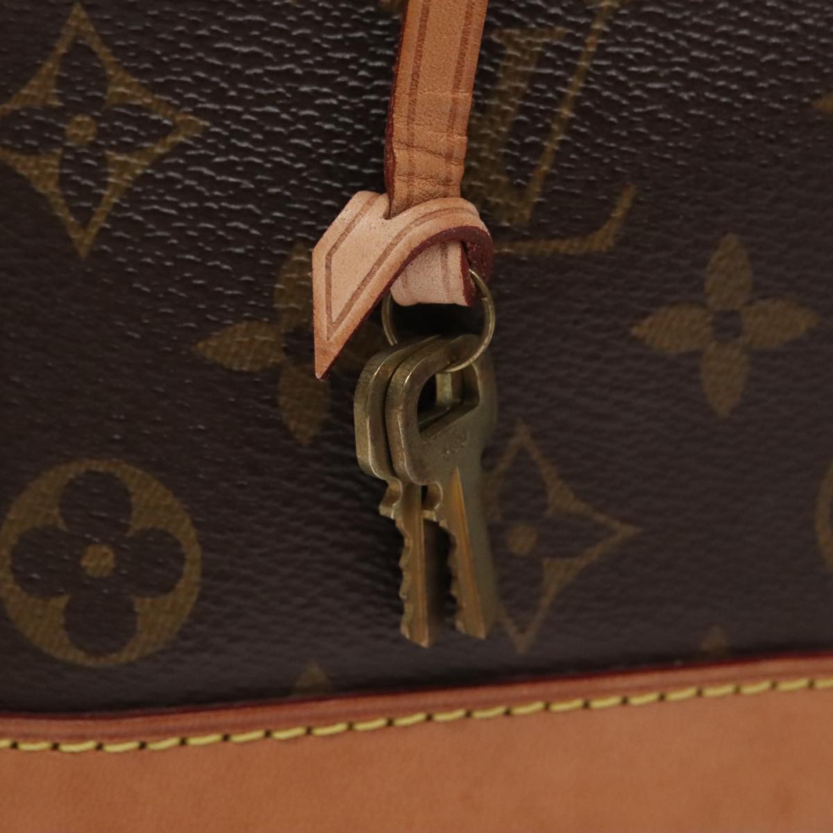 Louis Vuitton Alma, Brown, Canvas, handbag