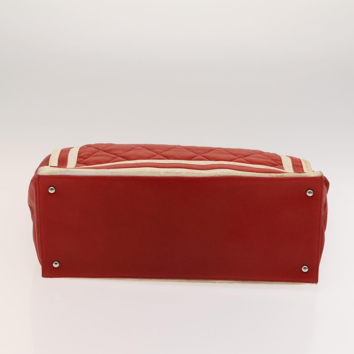 Chanel Coco Mark, Red, Leather, tote