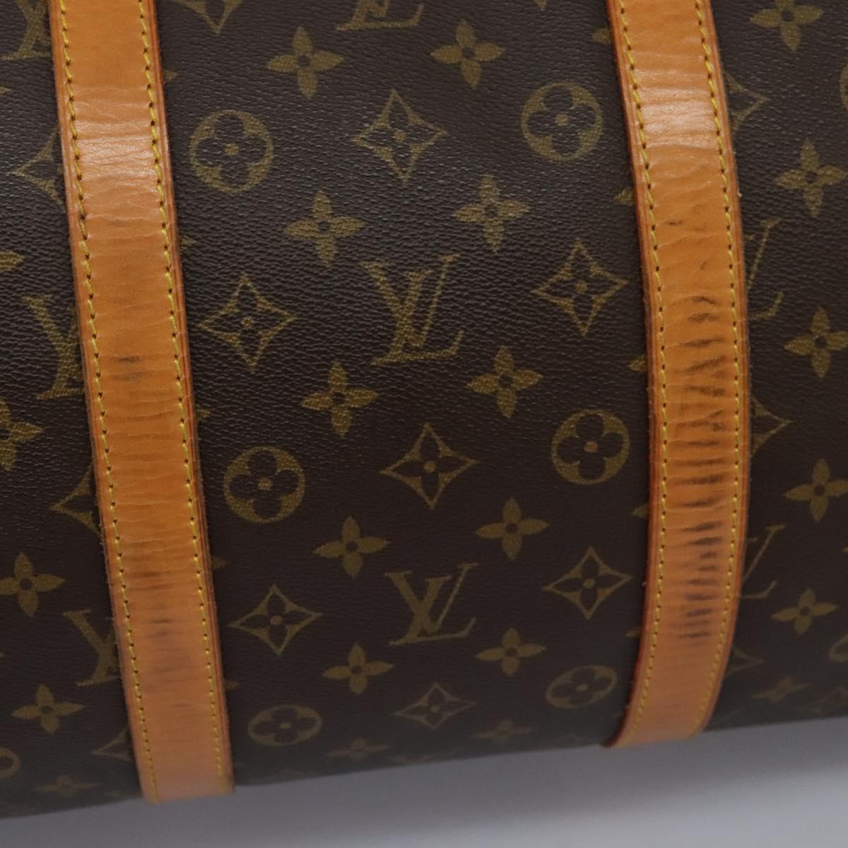Louis Vuitton Keepall 55, Brown, Canvas, travel