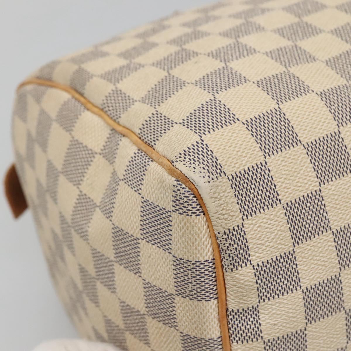 Louis Vuitton Speedy 30, White, Canvas, handbag