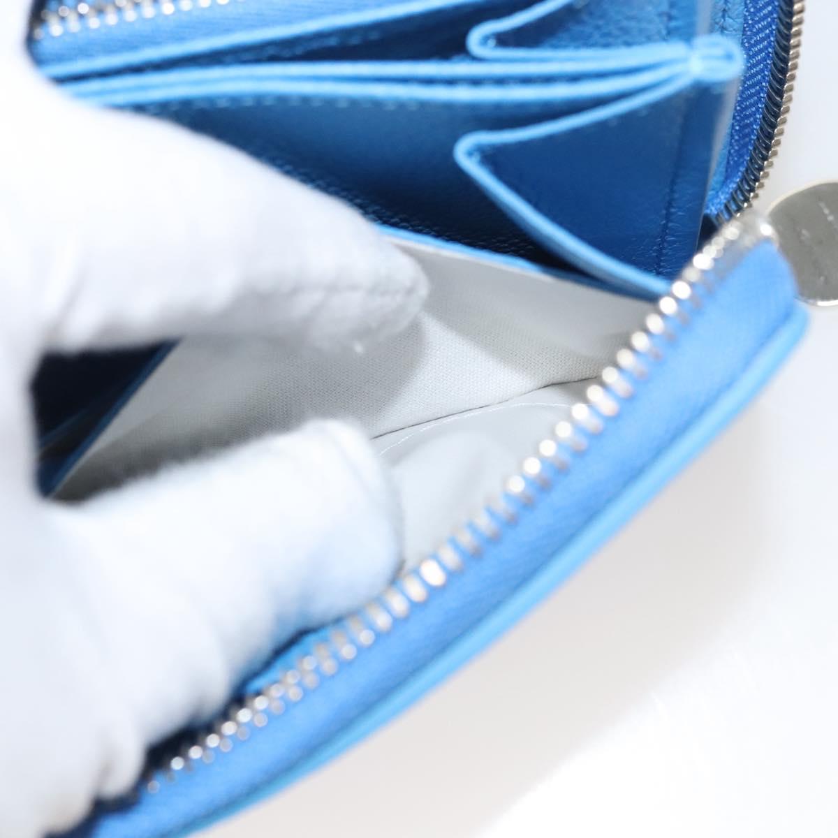 Louis Vuitton Portefeuille zippy, Blue, Leather, wallet
