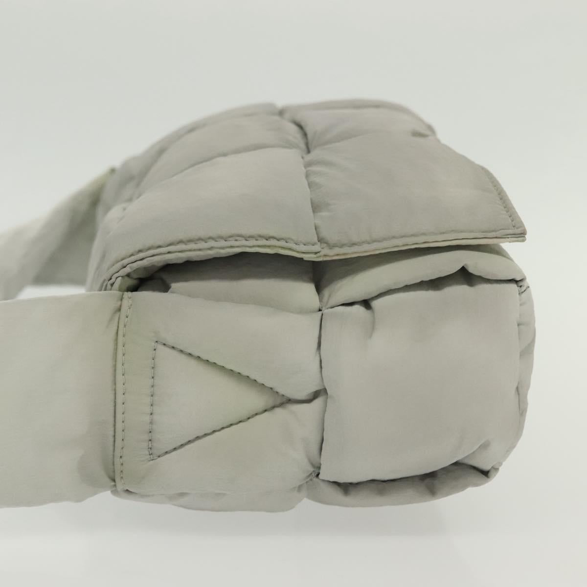 Bottega Veneta Cassette, GRAY, NYLON, shoulder