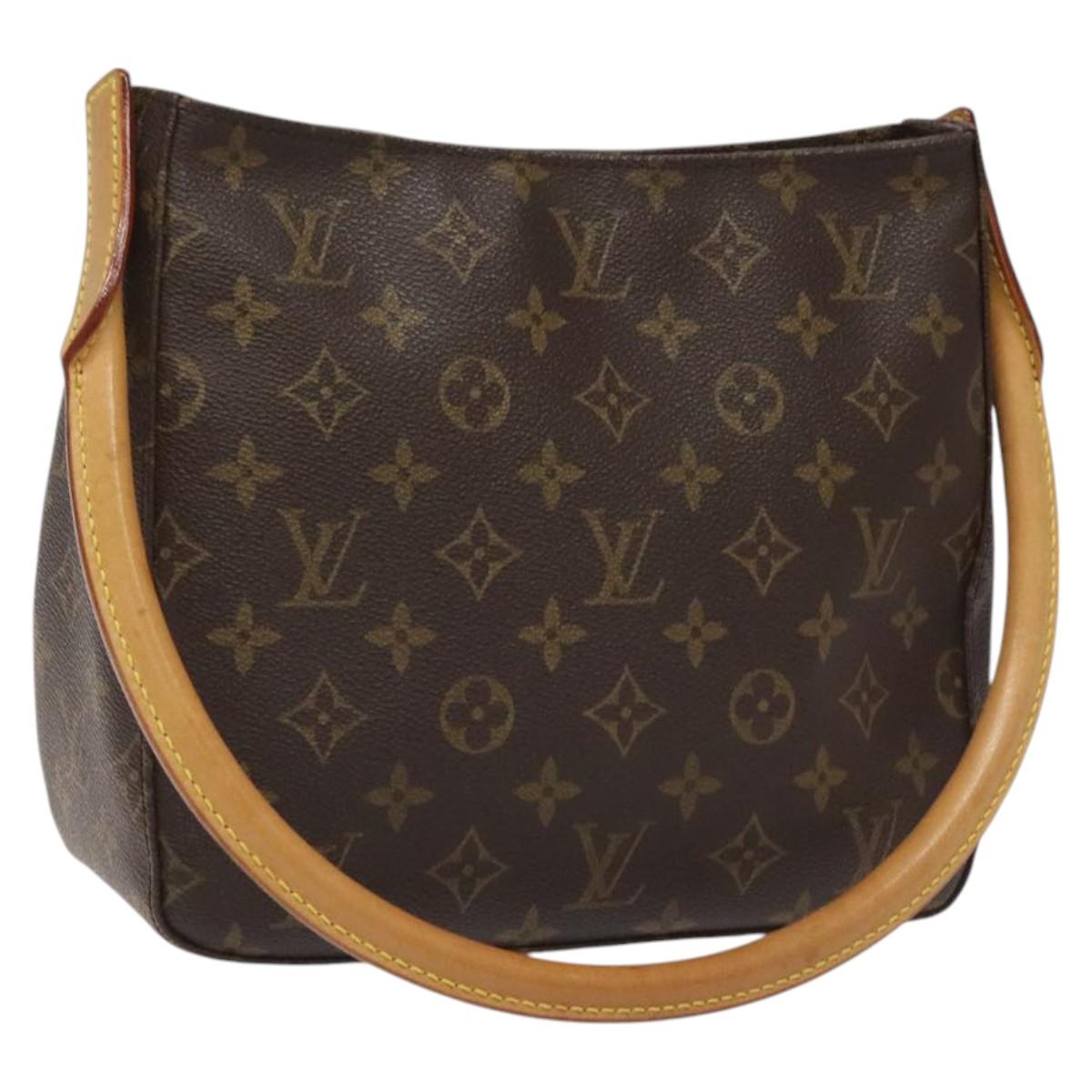 Louis Vuitton Looping MM, Brown, Canvas, shoulder
