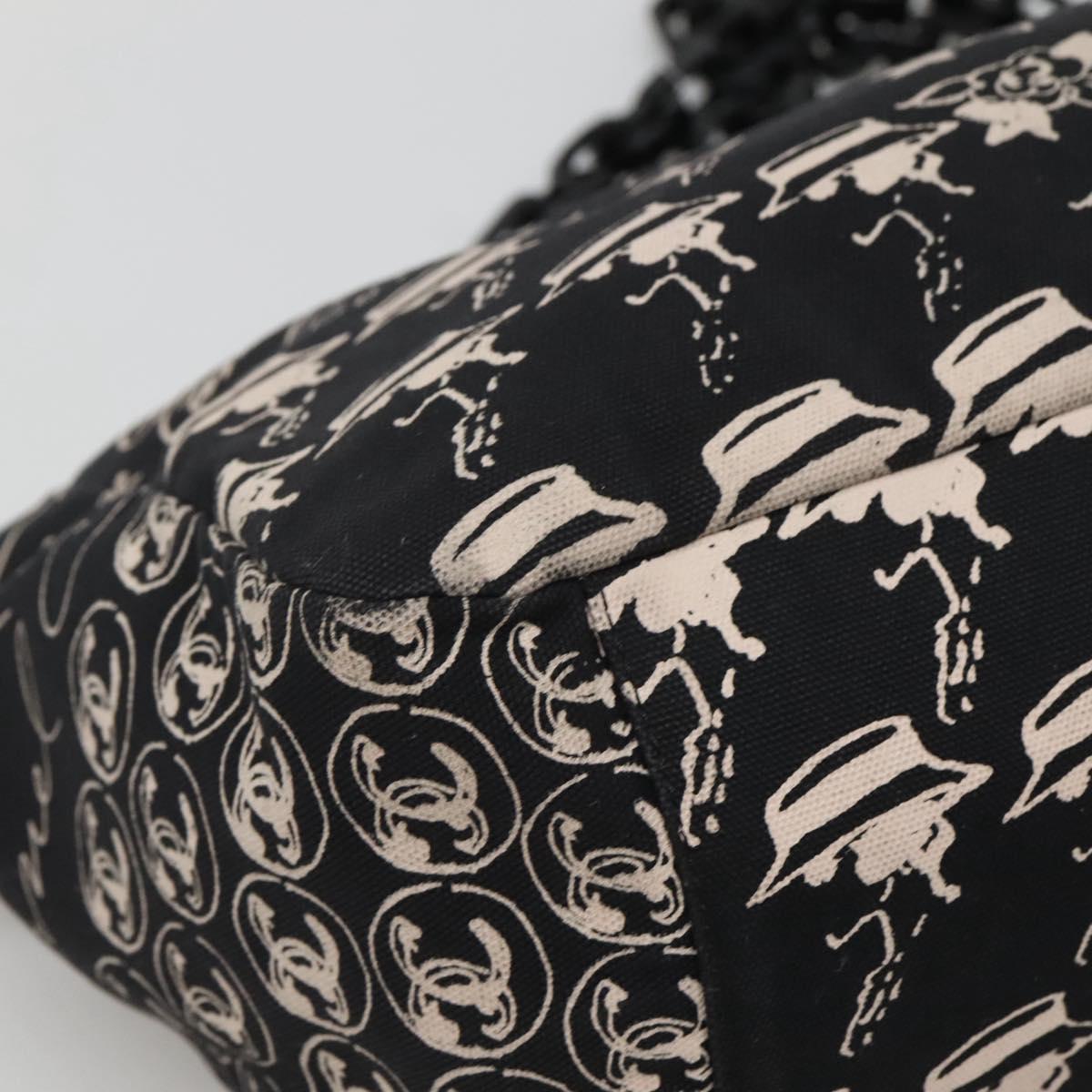Chanel, Black, Canvas, tote