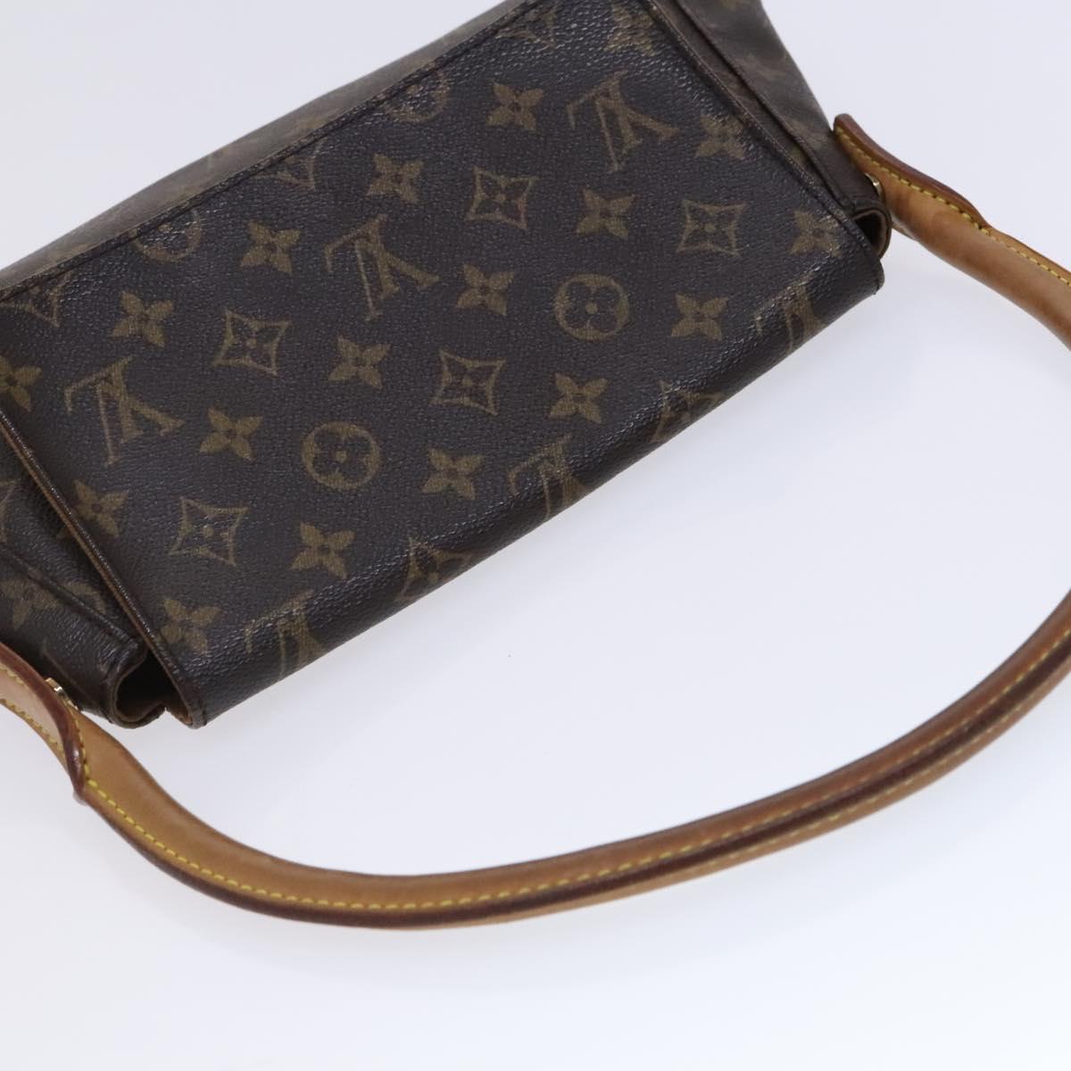 Louis Vuitton Mini looping, Brown, Canvas, shoulder
