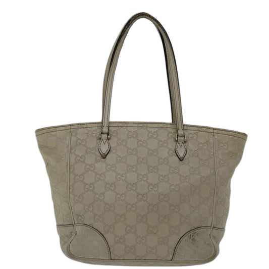 Gucci Bree Tote Guccissima Leather, GRAY, CANVAS, Tote bag