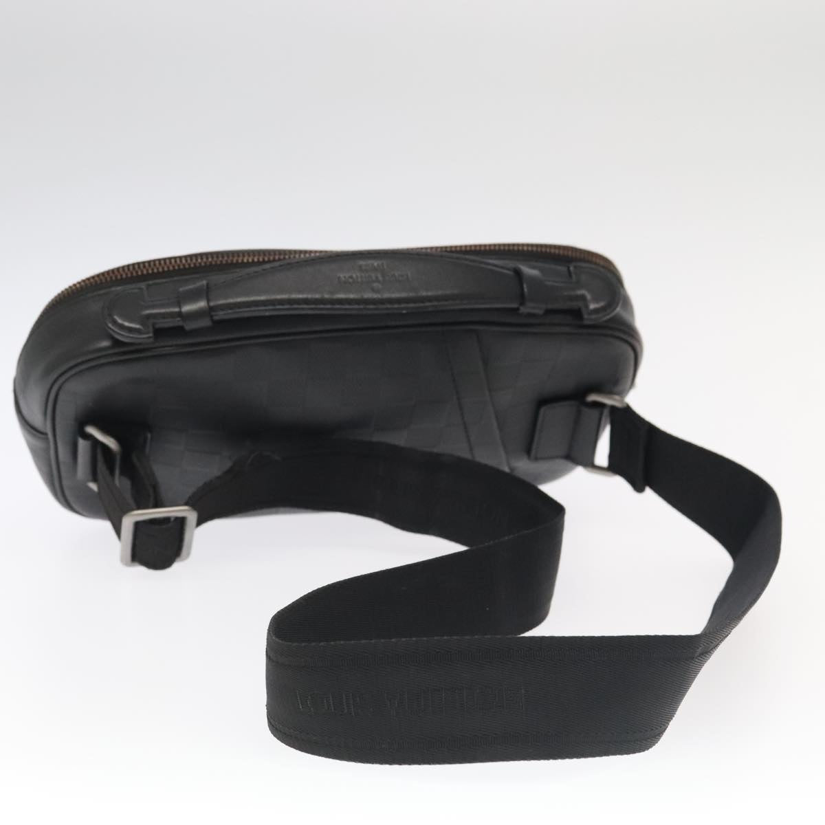 Louis Vuitton Ambler, Black, Leather, shoulder