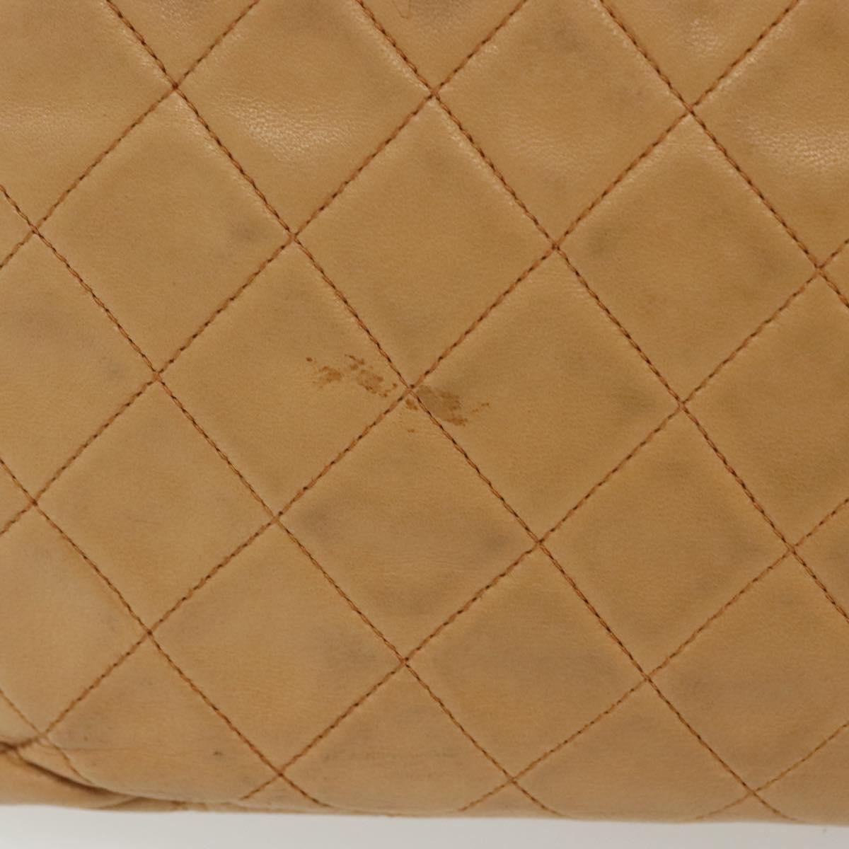 Chanel Matelassé, Brown, Leather, shoulder