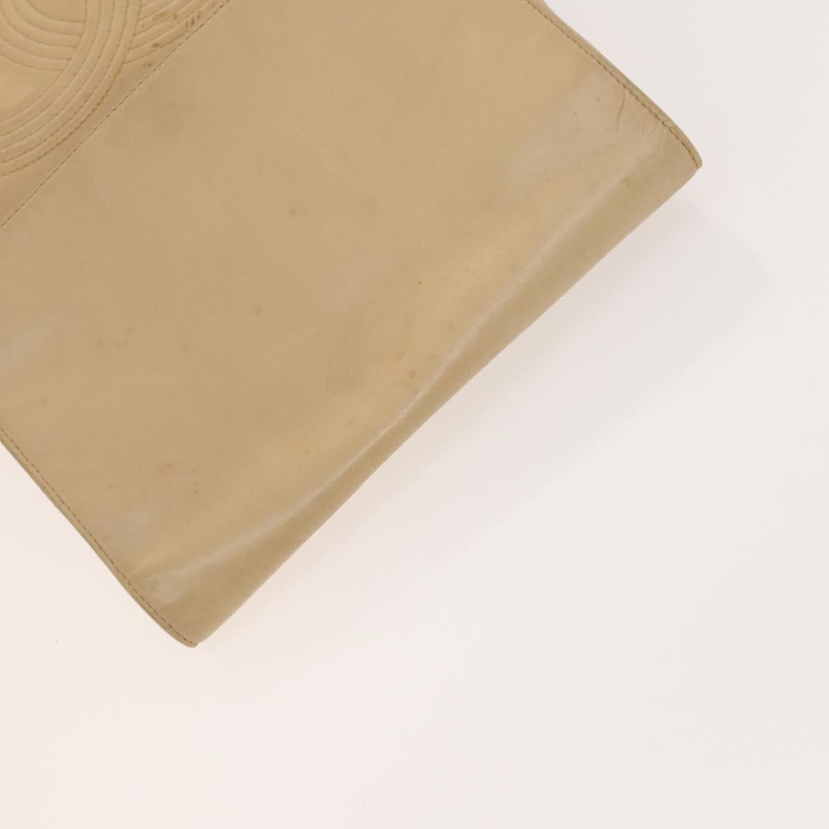 Chanel Cc, Beige, Leather, backpack
