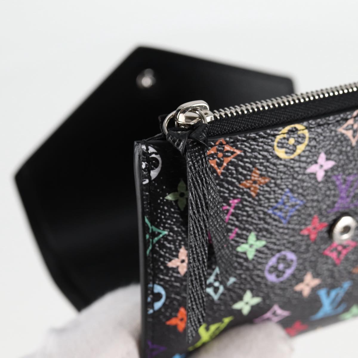 Louis Vuitton Victorine, Black, Canvas, wallet