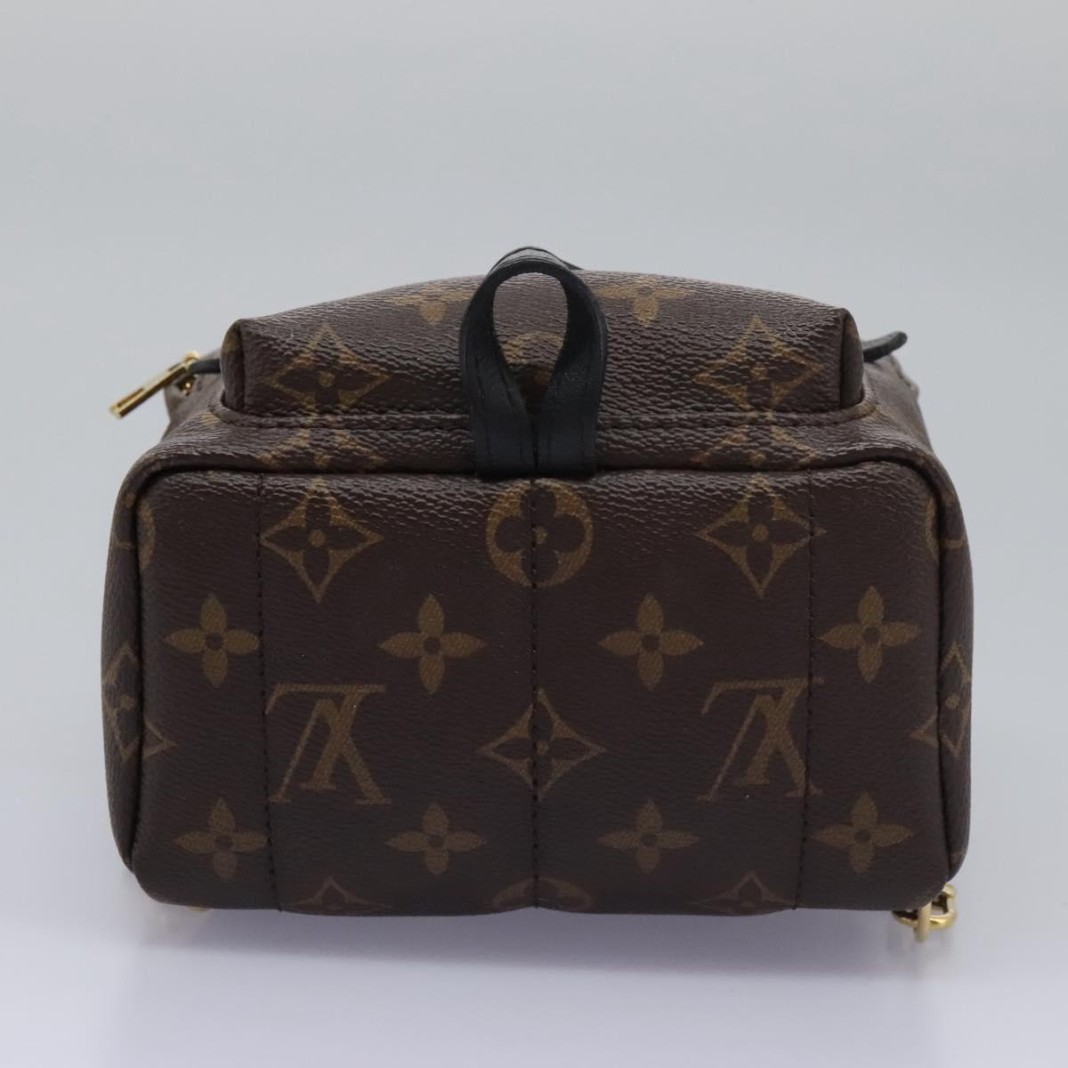 Louis Vuitton Palm Springs mini, Brown, Canvas, backpack
