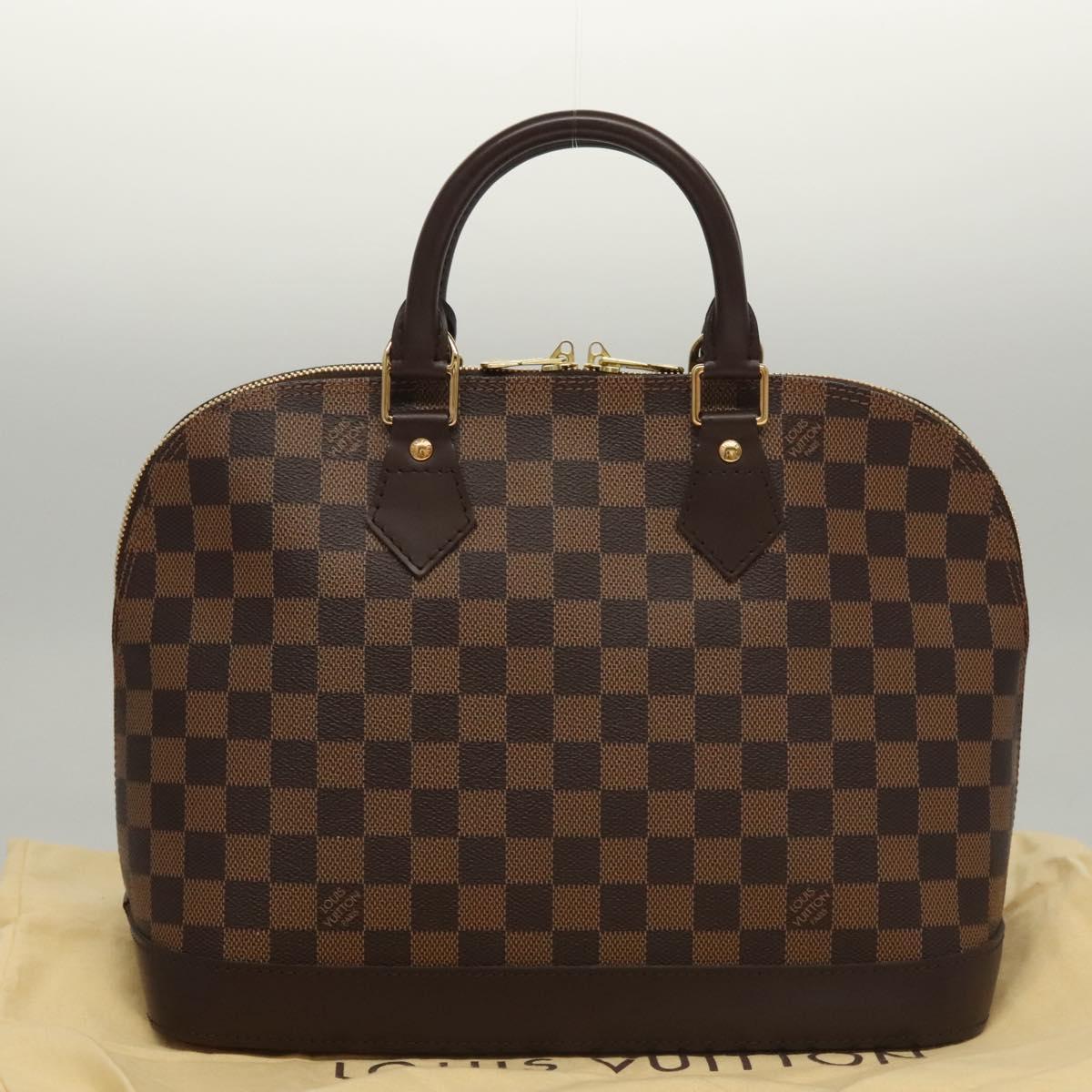 Louis Vuitton Alma, Brown, Canvas, handbag