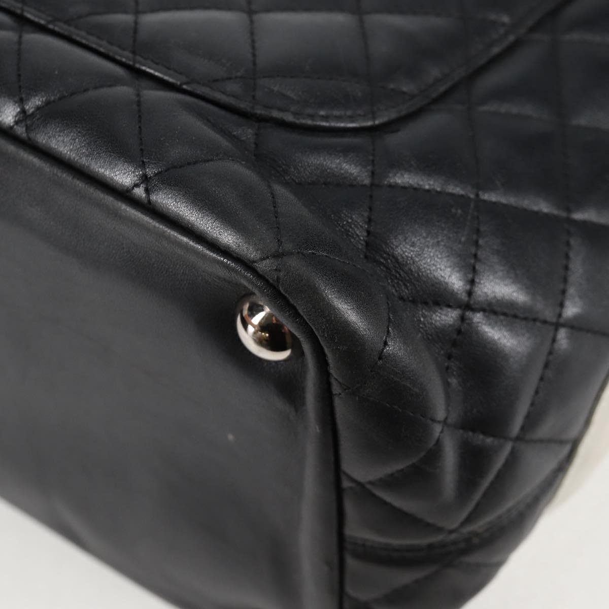 Chanel Cambon, Black, Leather, handbag