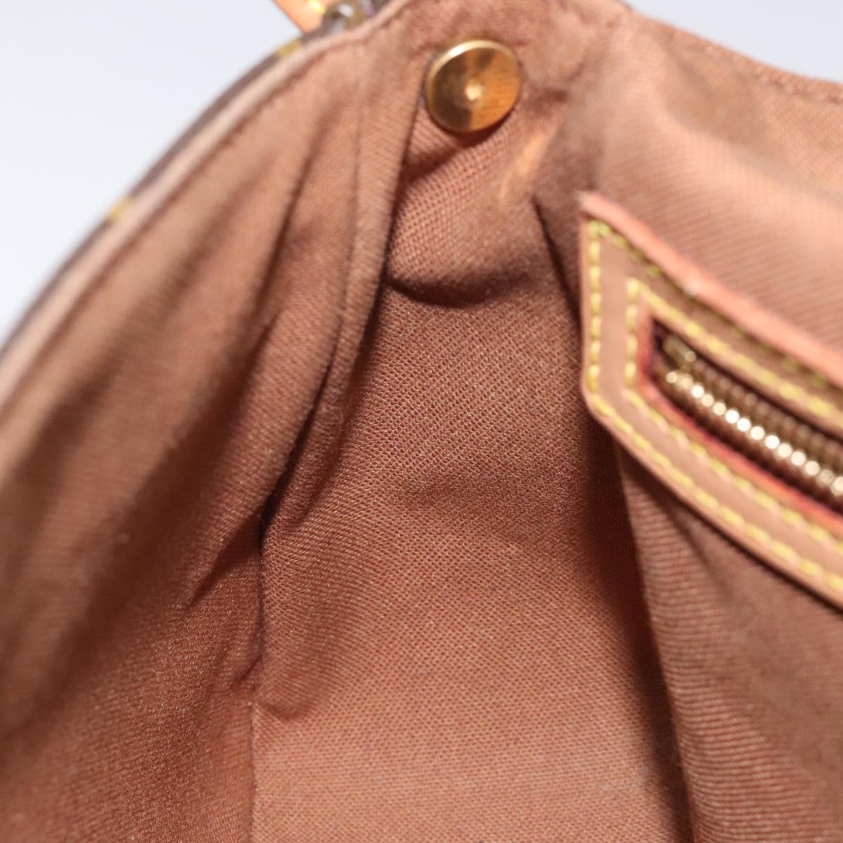 Louis Vuitton Mini looping, Brown, Canvas, shoulder