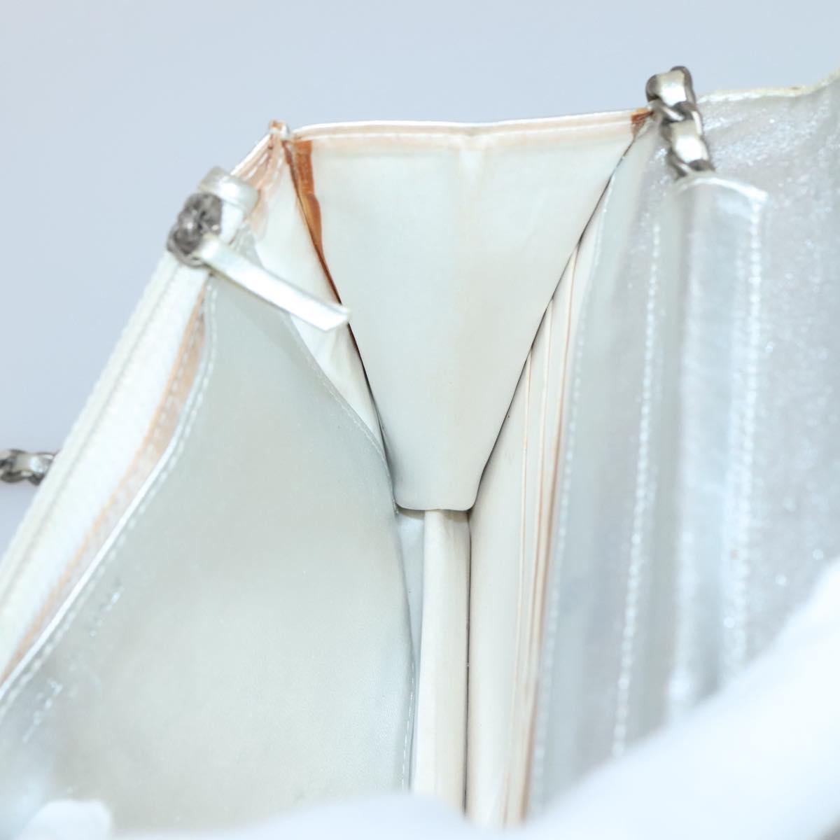 Chanel, Silver, NYLON, clutch