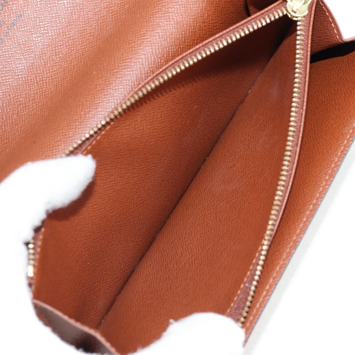 Louis Vuitton Porte Monnaie Credit, Khaki, Canvas, wallet