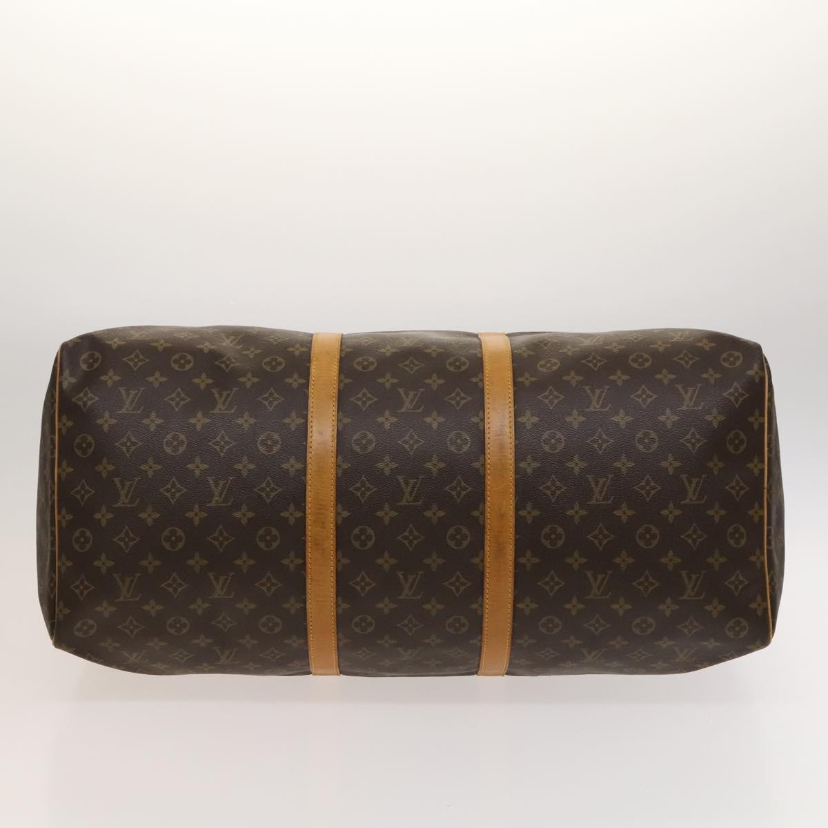 Louis Vuitton Keepall 60, Brown, Canvas, travel