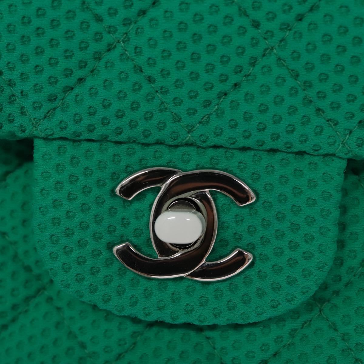Chanel, Green, Cotton, shoulder