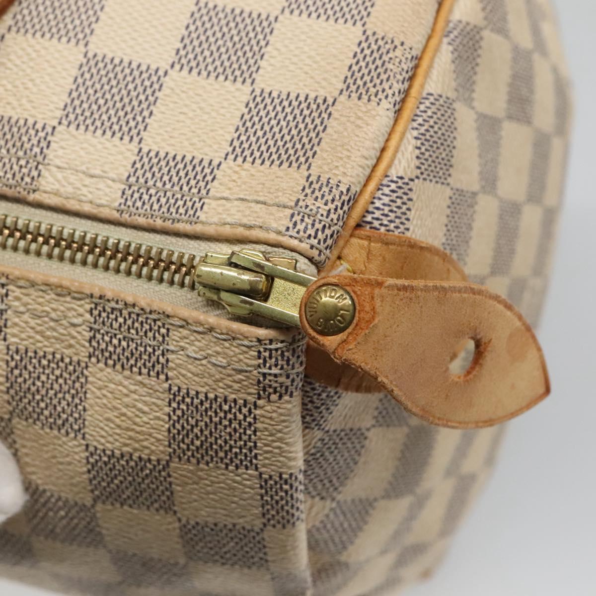 Louis Vuitton Speedy 30, White, Canvas, handbag