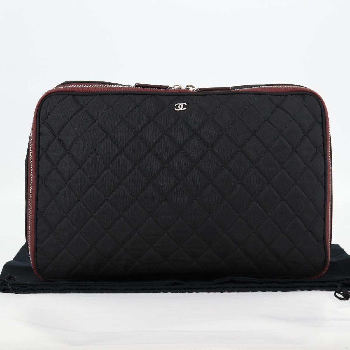 Chanel Cc, Black, NYLON, clutch