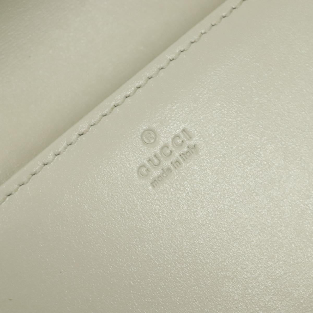 Gucci Horsebit, White, Leather, clutch