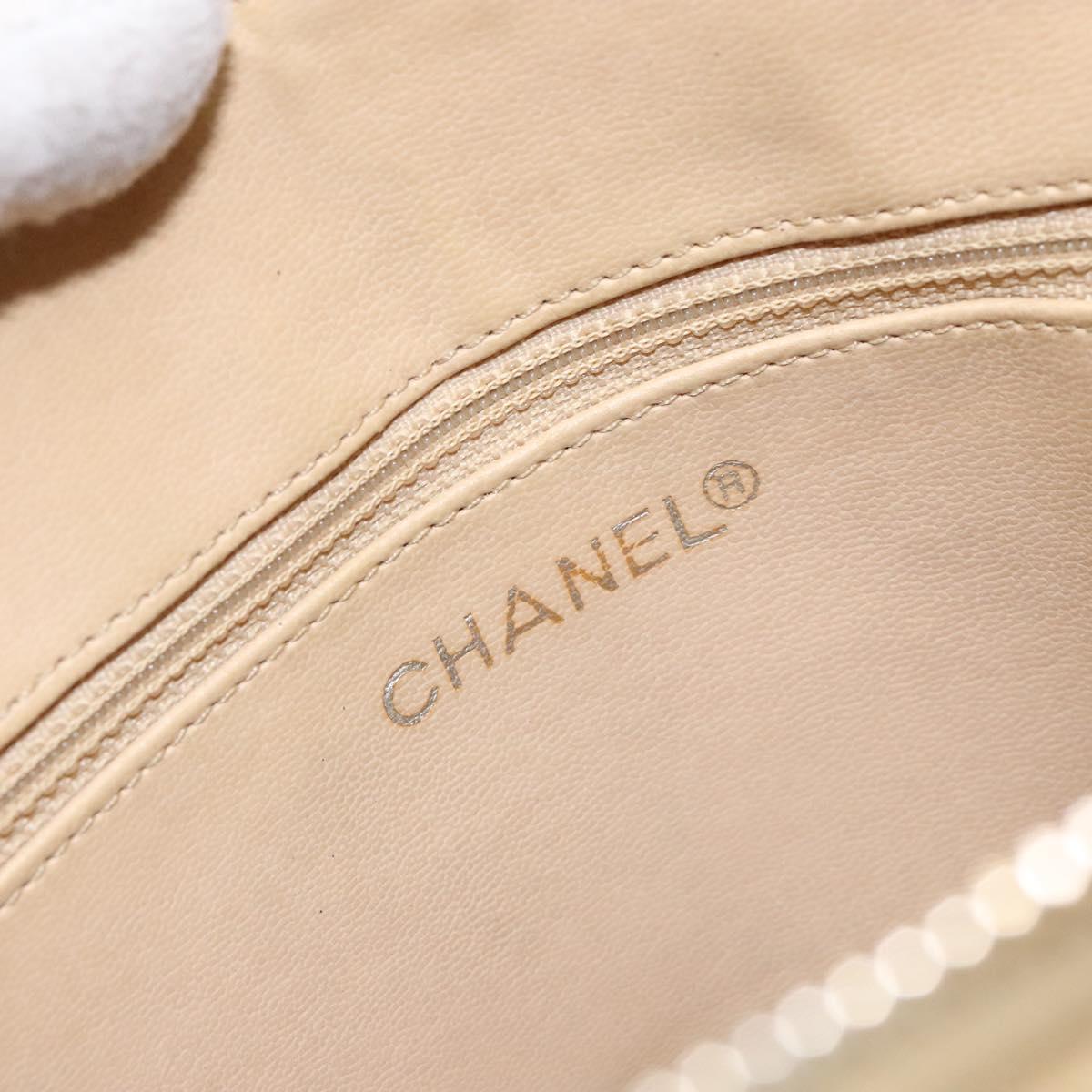 Chanel Quilted, Beige, Leather, shoulder
