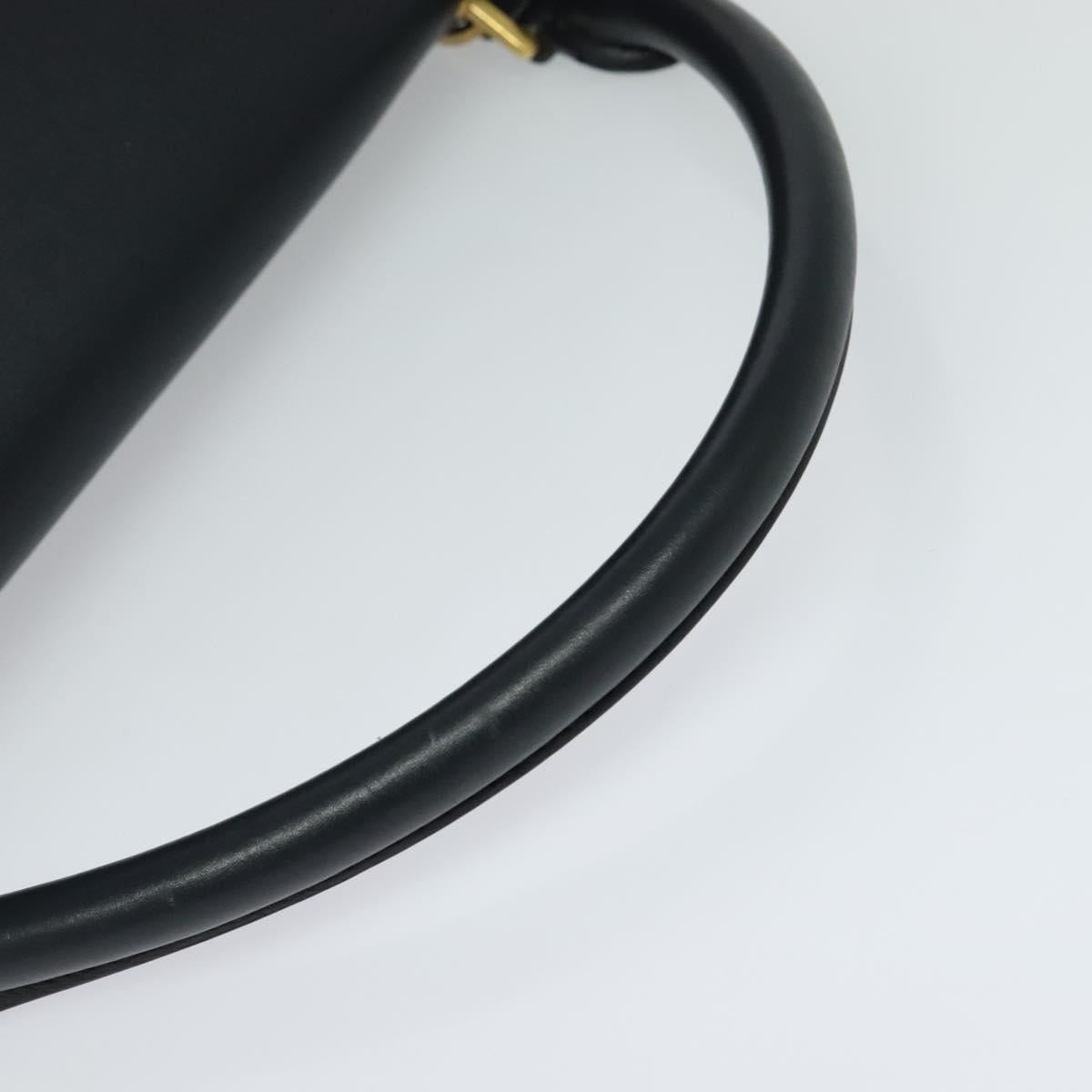 Céline Trapèze, Black, Leather, tote