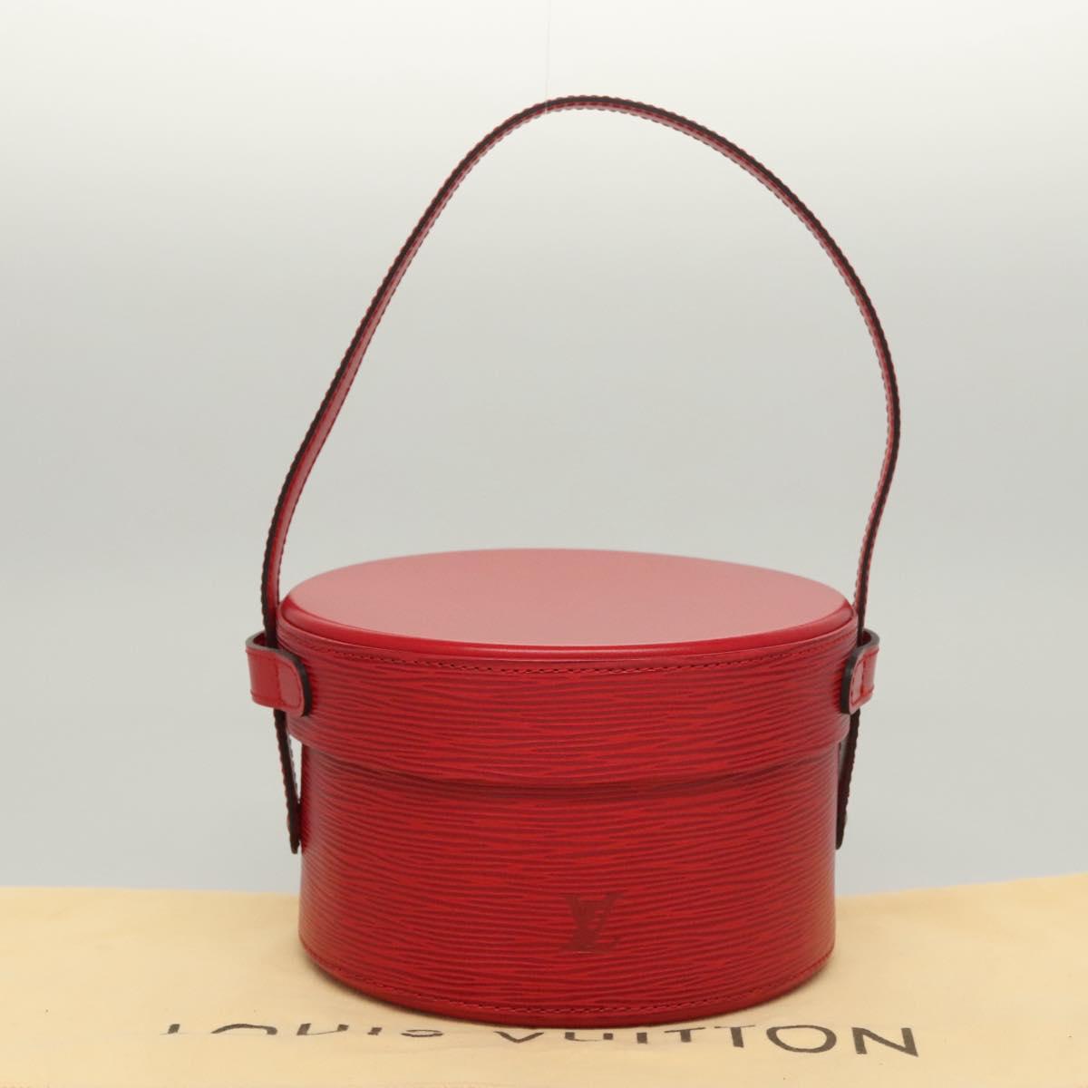 Louis Vuitton Vanity, Red, Leather, handbag
