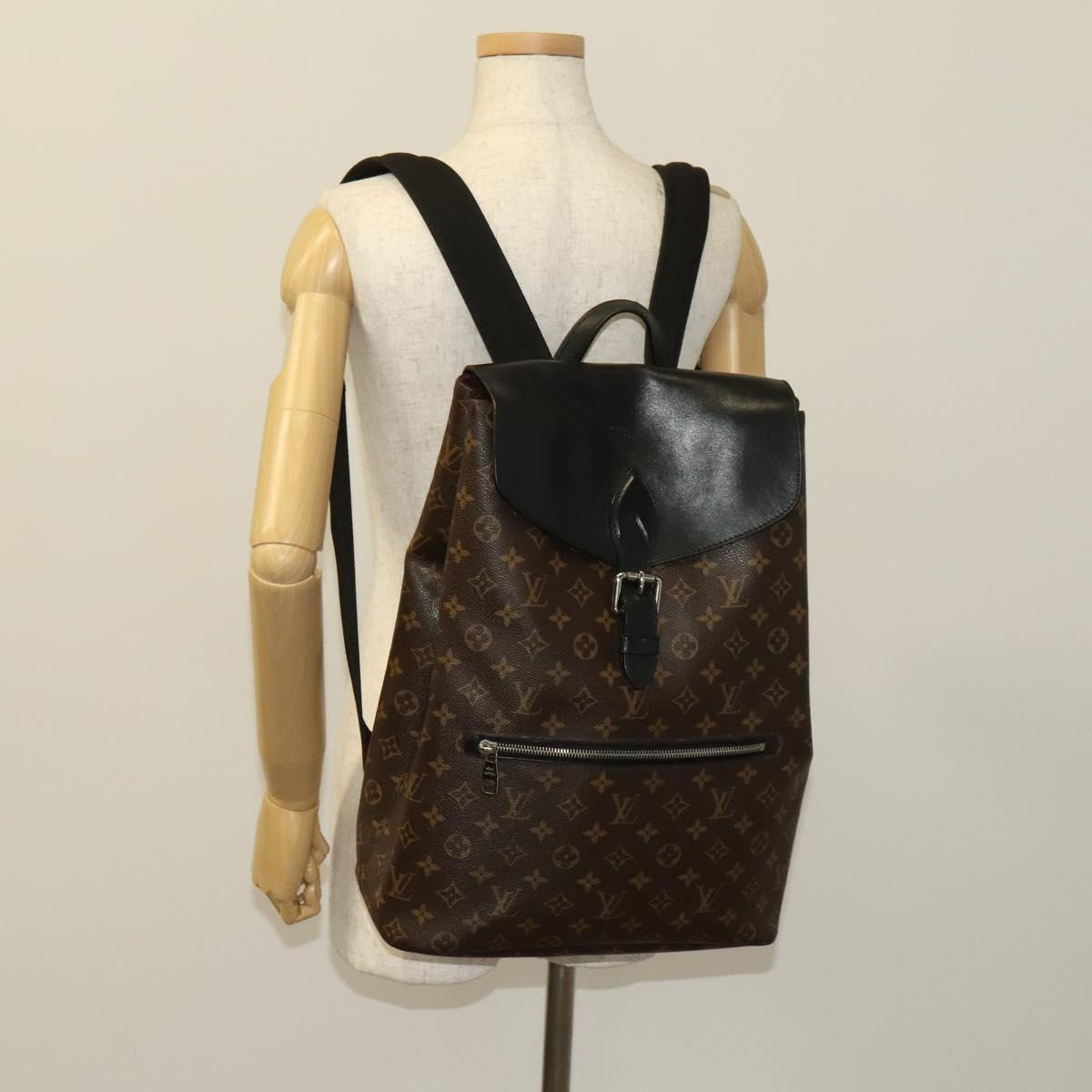 Louis Vuitton Palk, Brown, Canvas, backpack