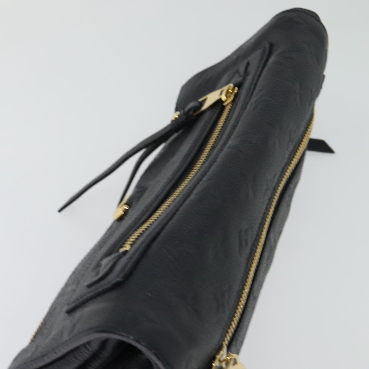 Louis Vuitton Petillante, Black, Leather, clutch