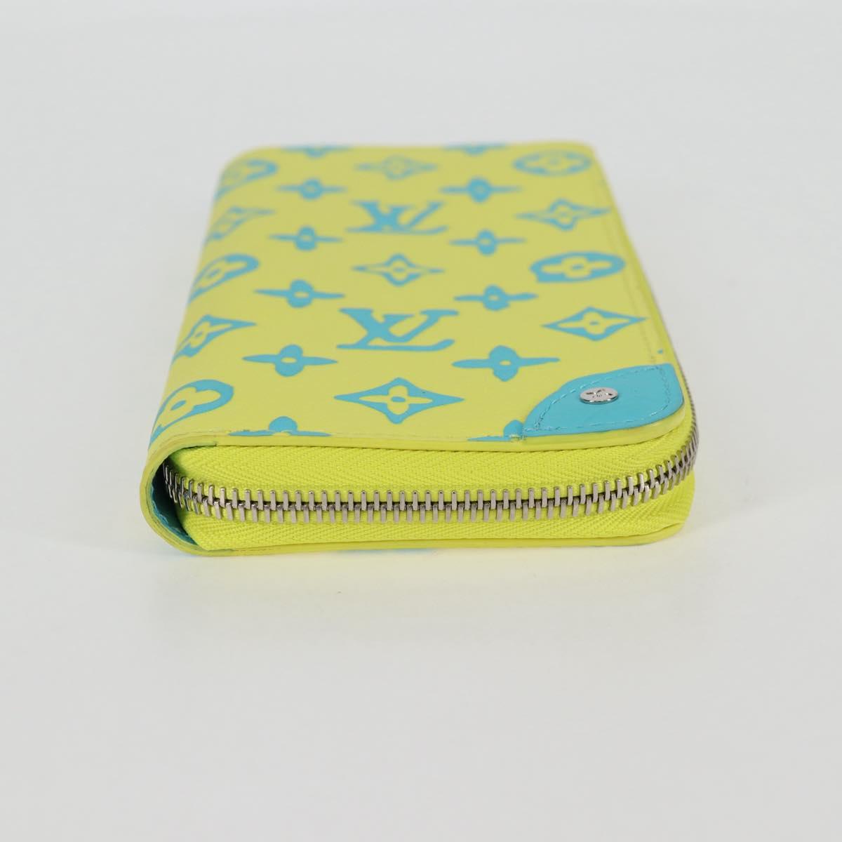 Louis Vuitton Zippy Wallet Vertical, Yellow, Canvas, wallet