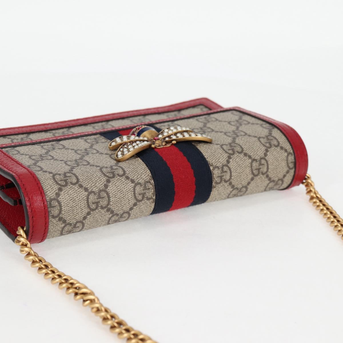 Gucci Queen Margaret, Beige, Canvas, shoulder
