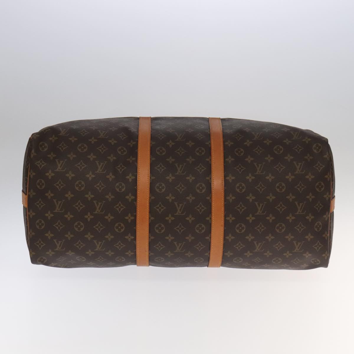 Louis Vuitton Keepall Bandoulière 60, Brown, Canvas, travel