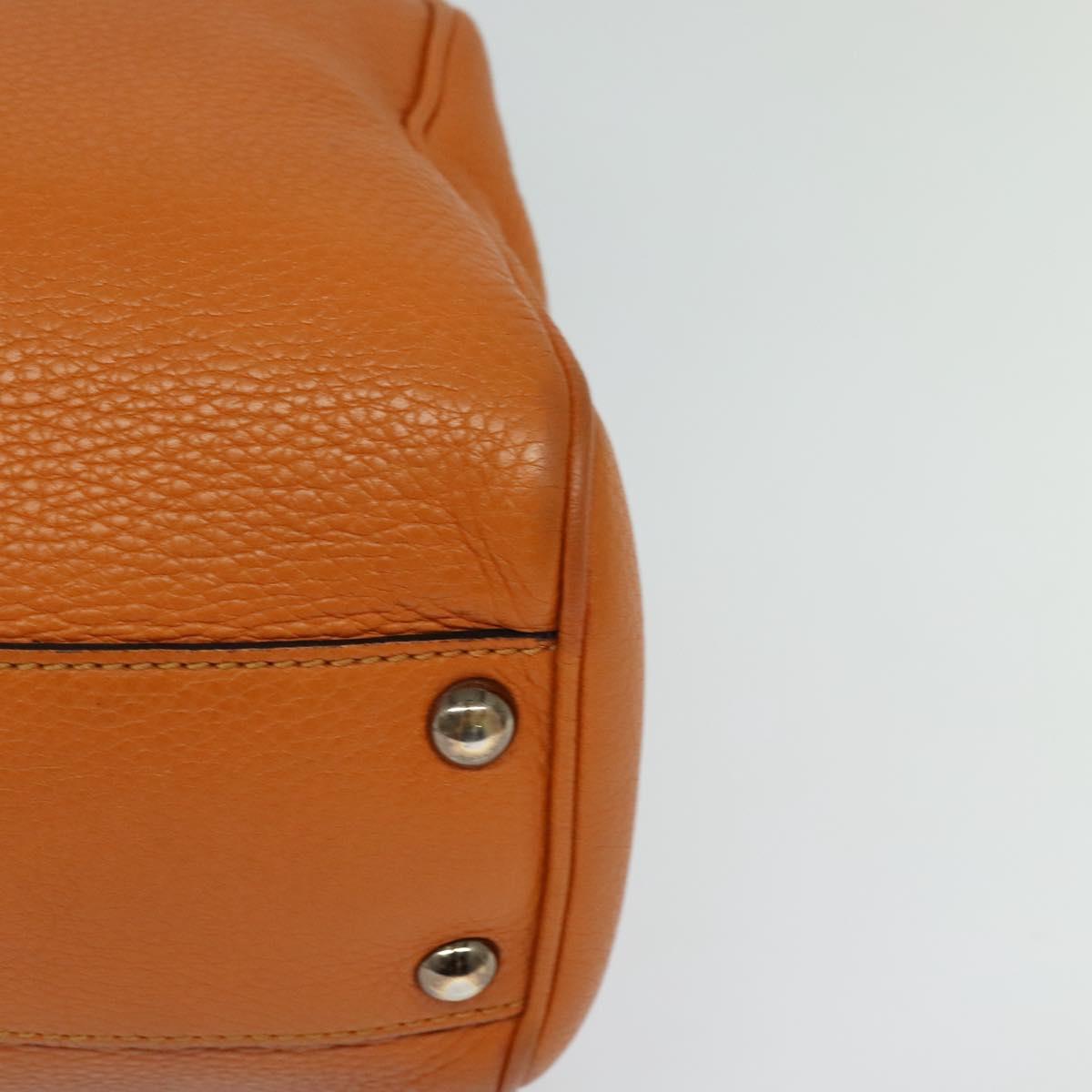 Gucci Bamboo, Orange, Leather, handbag