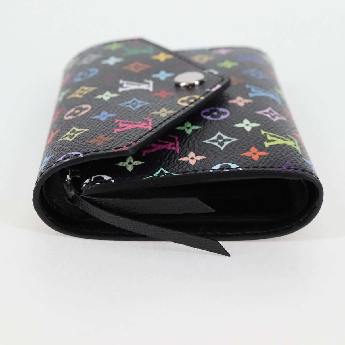 Louis Vuitton Victorine, Black, Canvas, wallet
