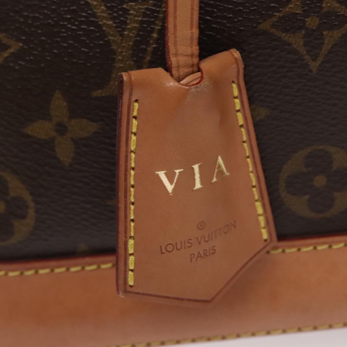 Louis Vuitton Alma, Brown, Canvas, handbag
