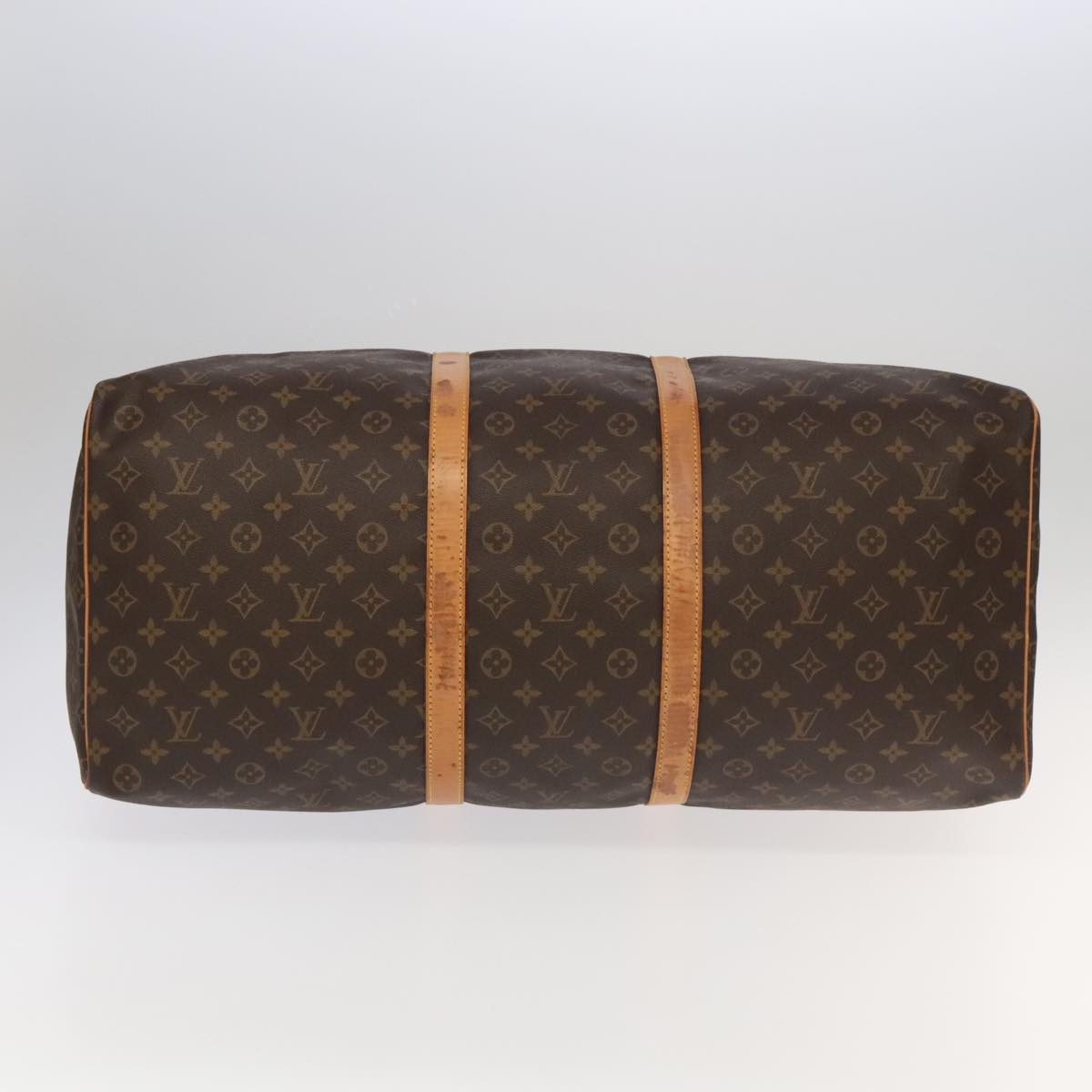 Louis Vuitton Keepall 60, Brown, Canvas, travel
