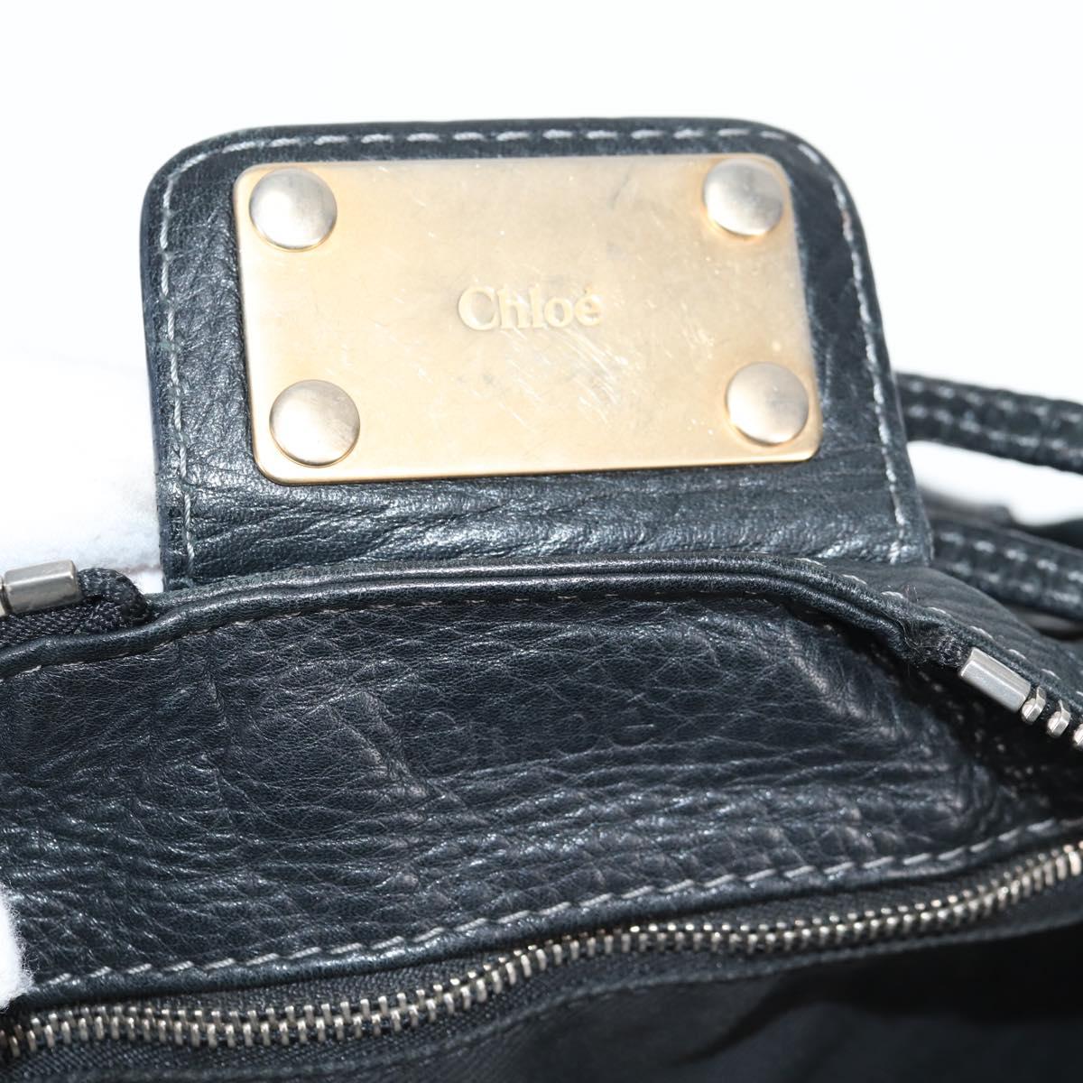 Chloé Paddington, Black, Leather, handbag