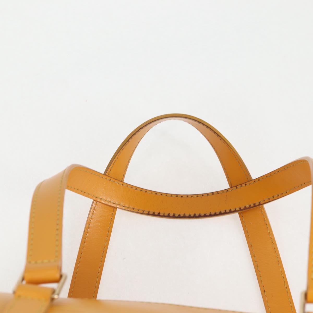 Louis Vuitton Papillon, Yellow, Leather, handbag