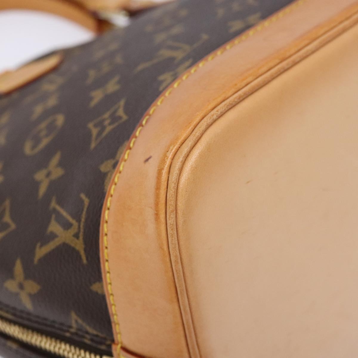 Louis Vuitton Alma, Brown, Canvas, handbag
