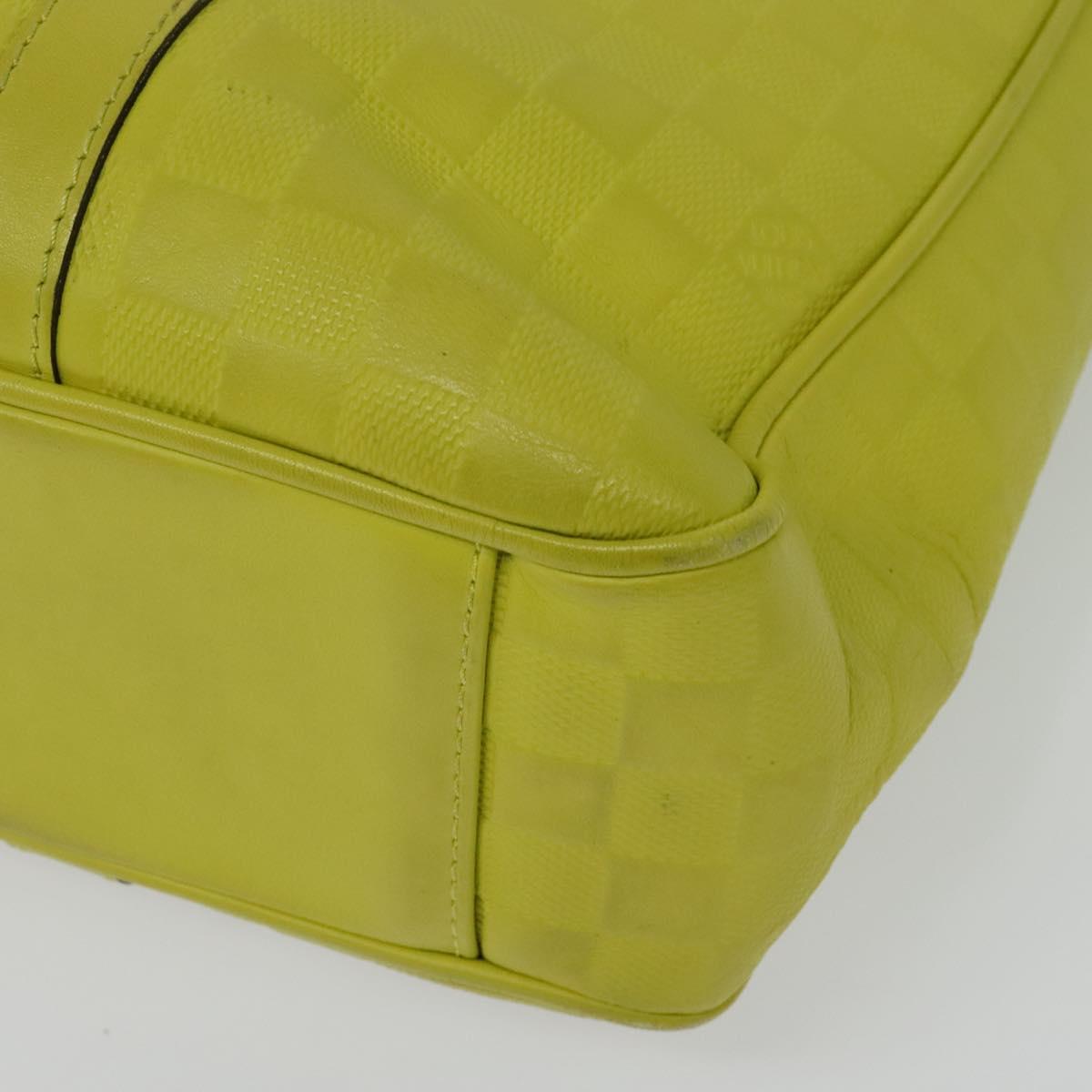 Louis Vuitton Tadao, Yellow, Leather, handbag