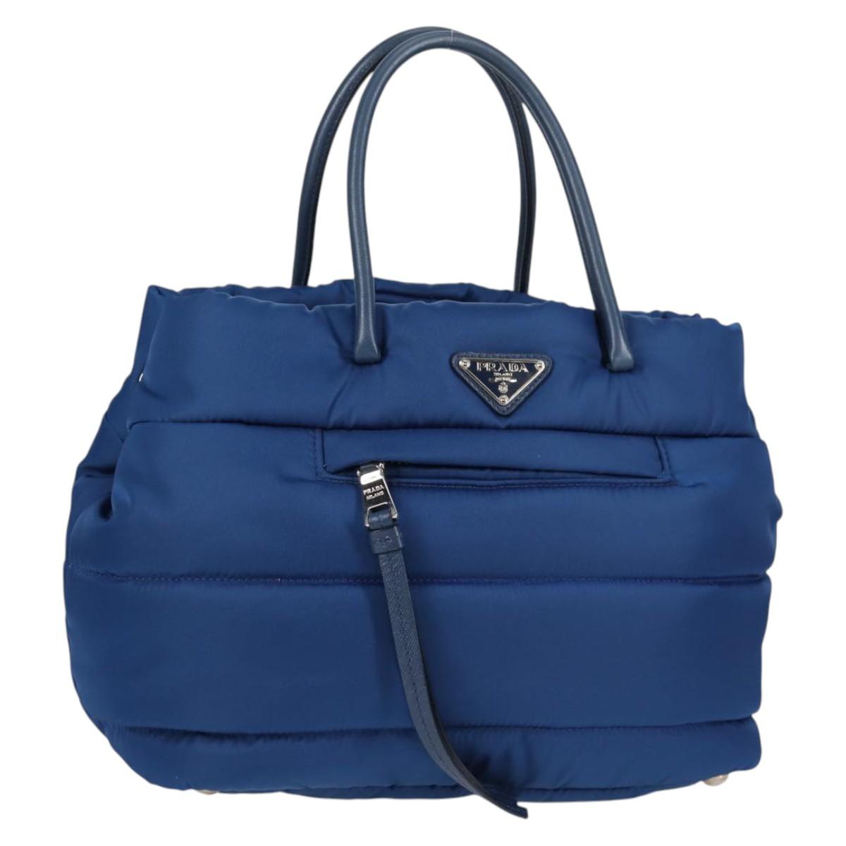 Prada Re-Nylon, Blue, NYLON, handbag