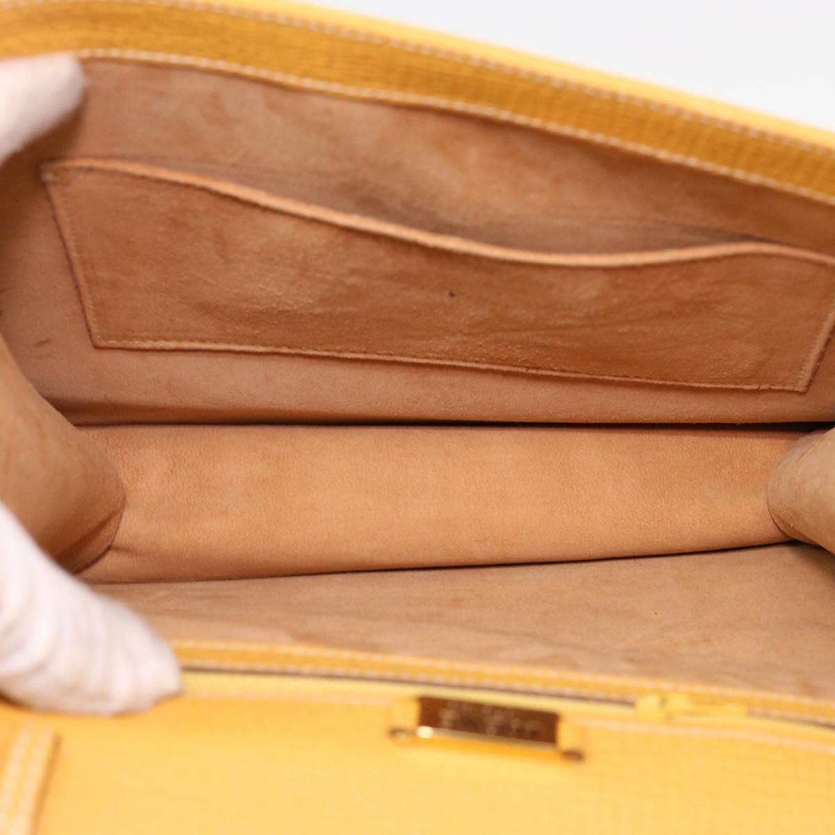 Loewe Barcelona, Yellow, Leather, handbag