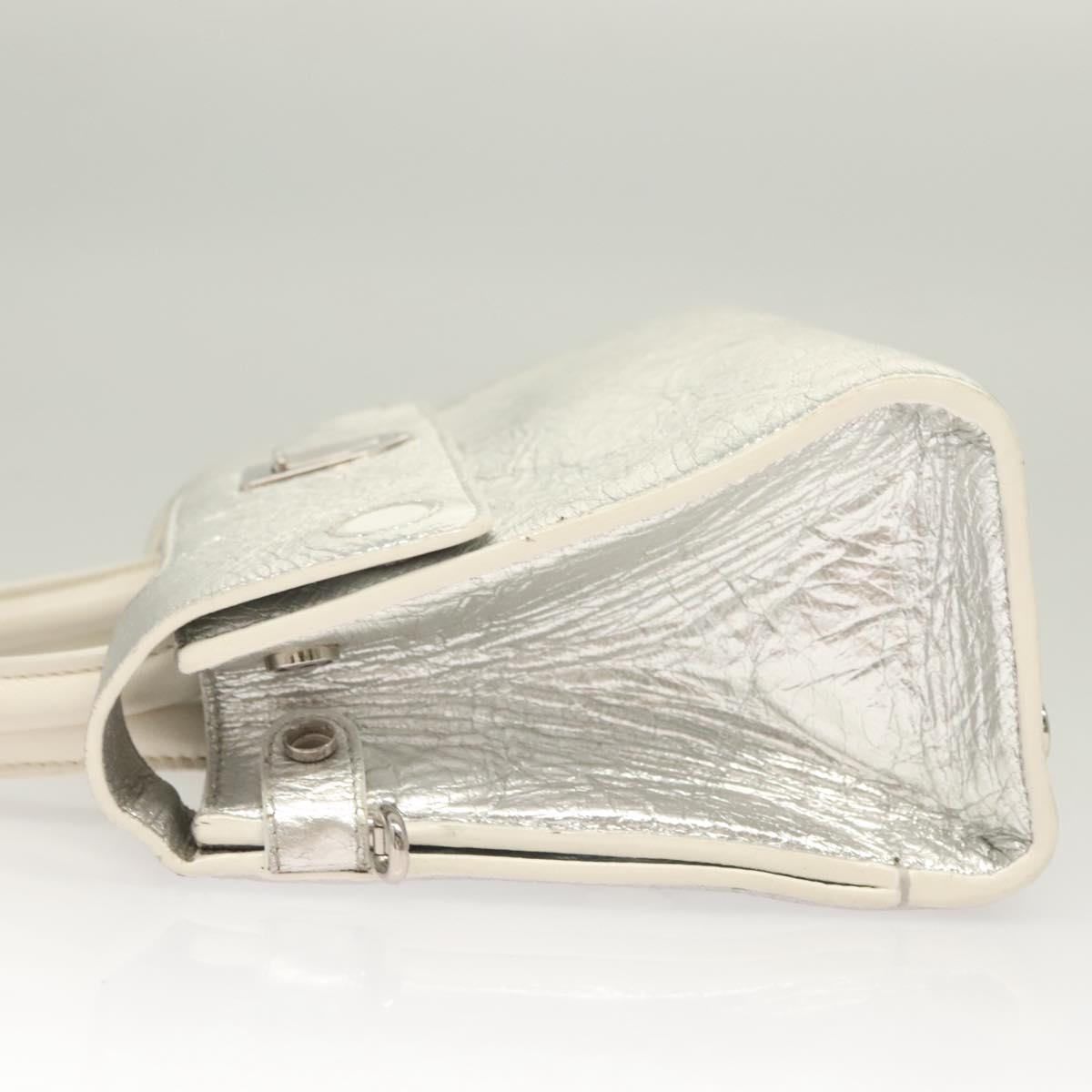Dior Diorever, Silver, Leather, handbag