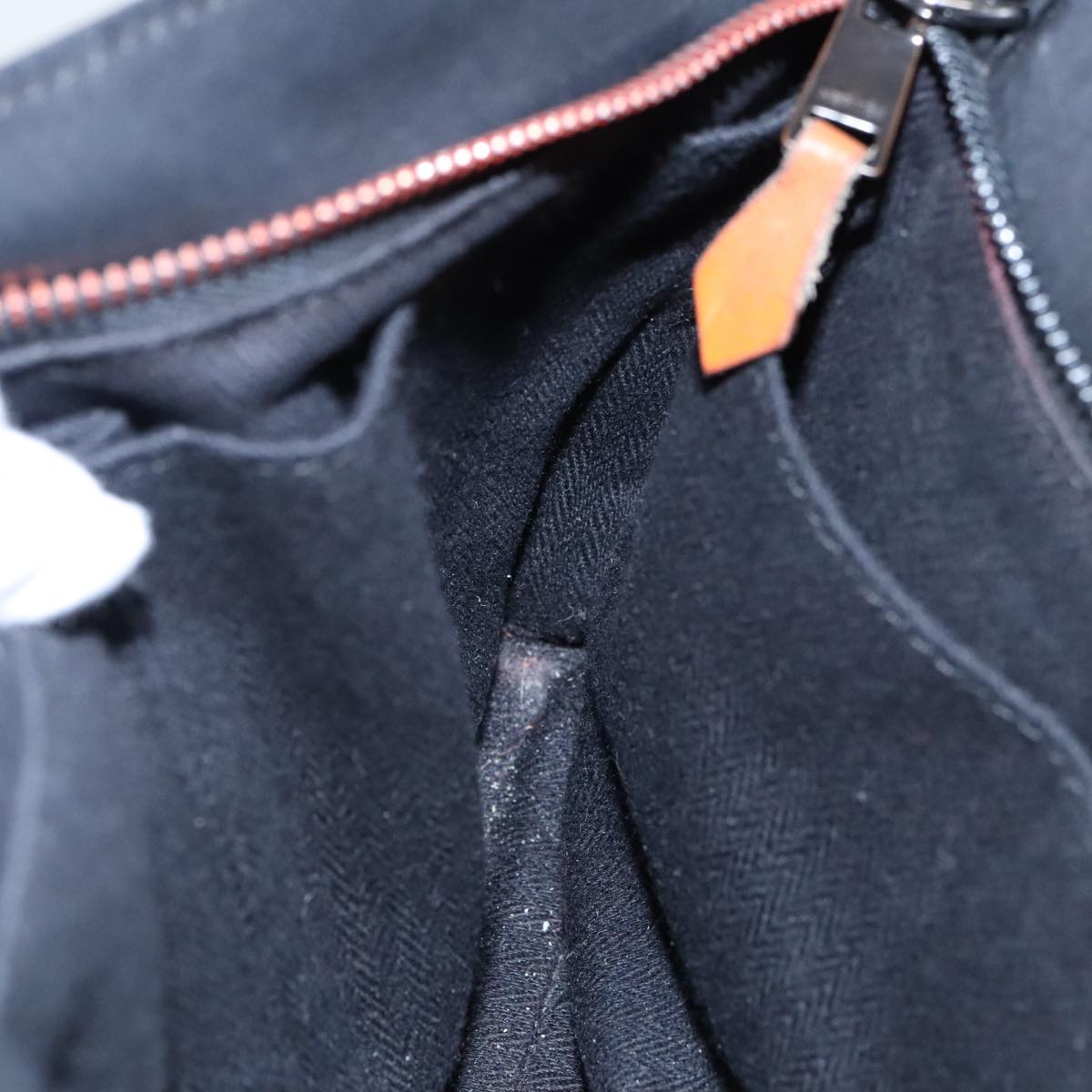 Hermès Caravan, Black, Leather, handbag