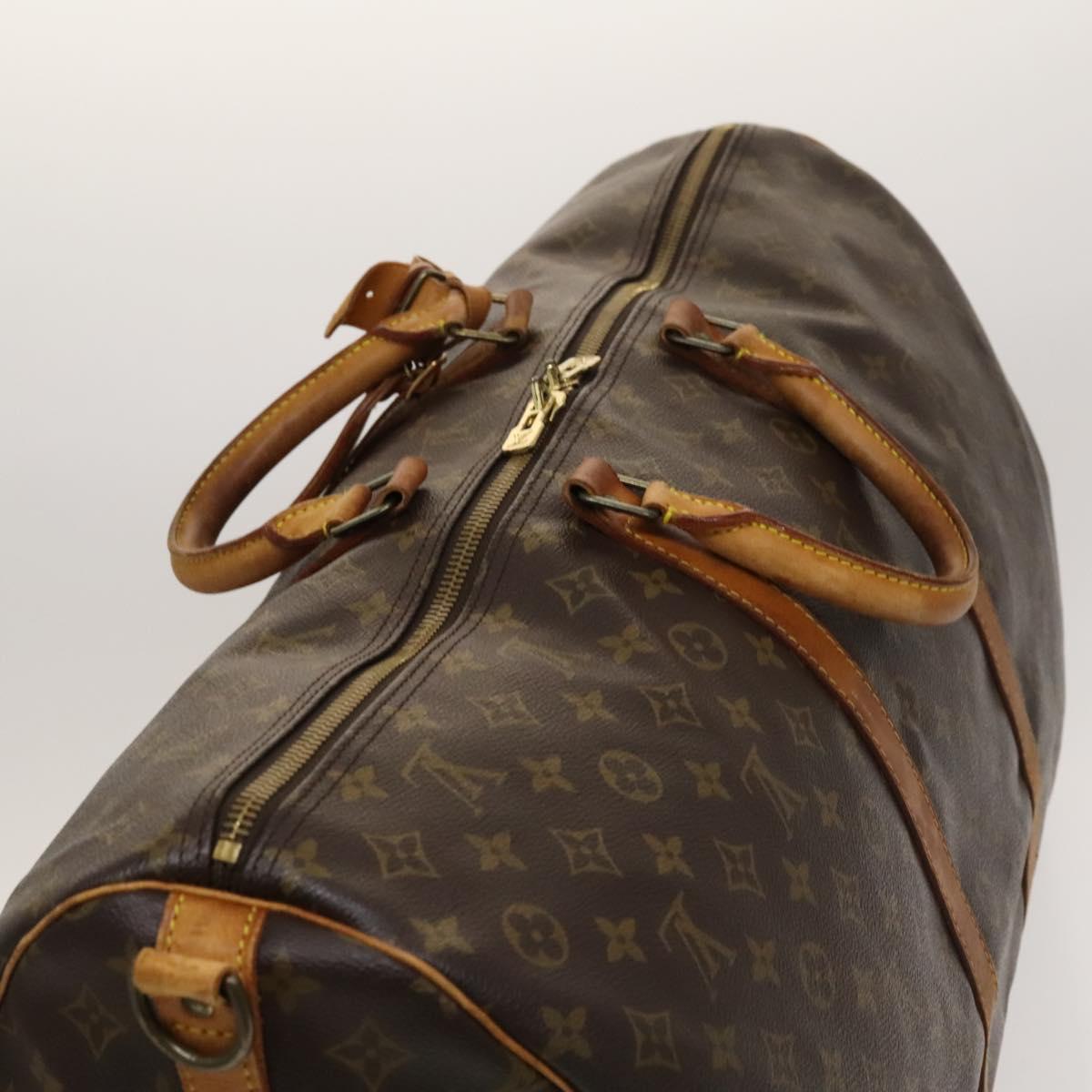 Louis Vuitton Keepall Bandoulière 60, Brown, Canvas, travel
