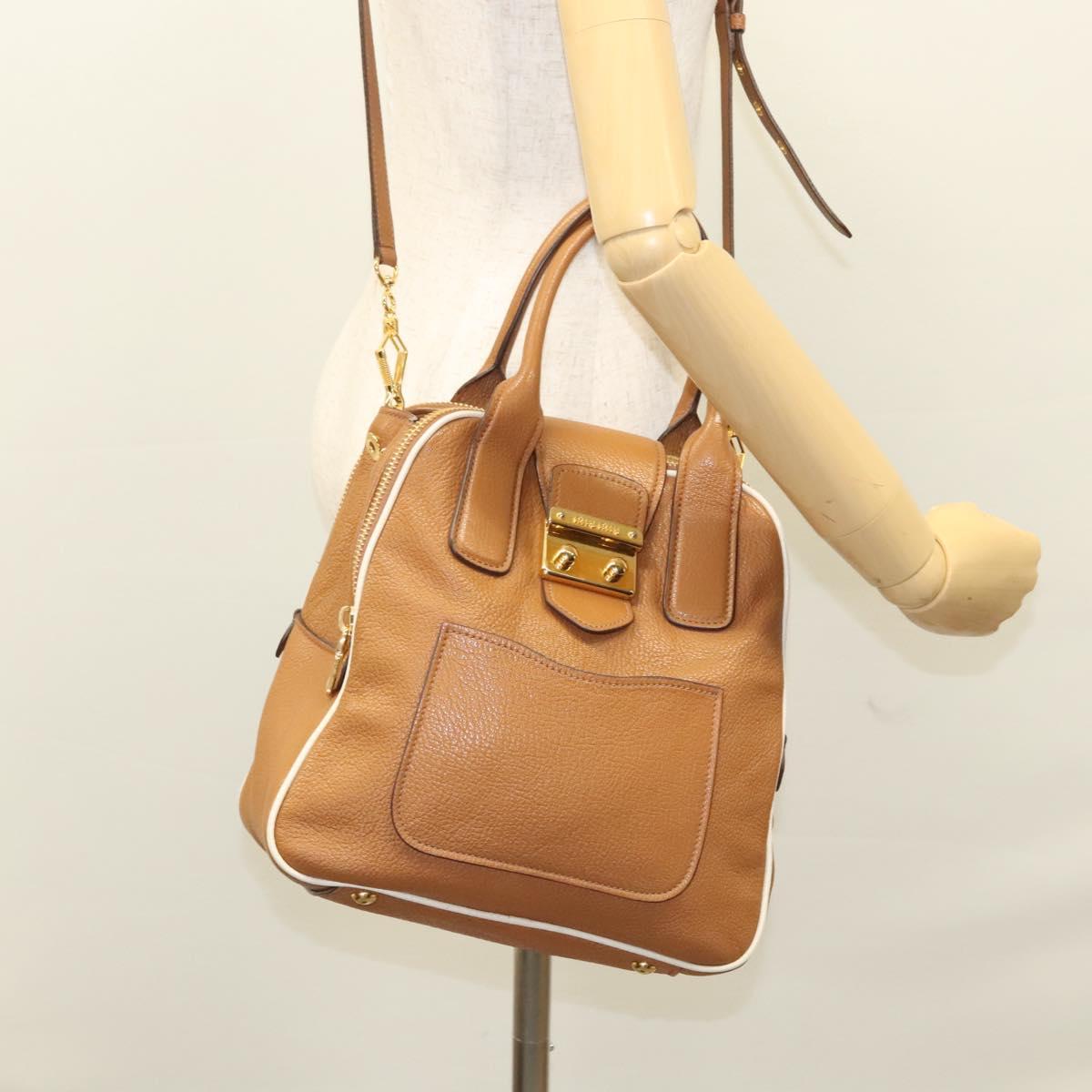 Miu Miu, Brown, Leather, handbag