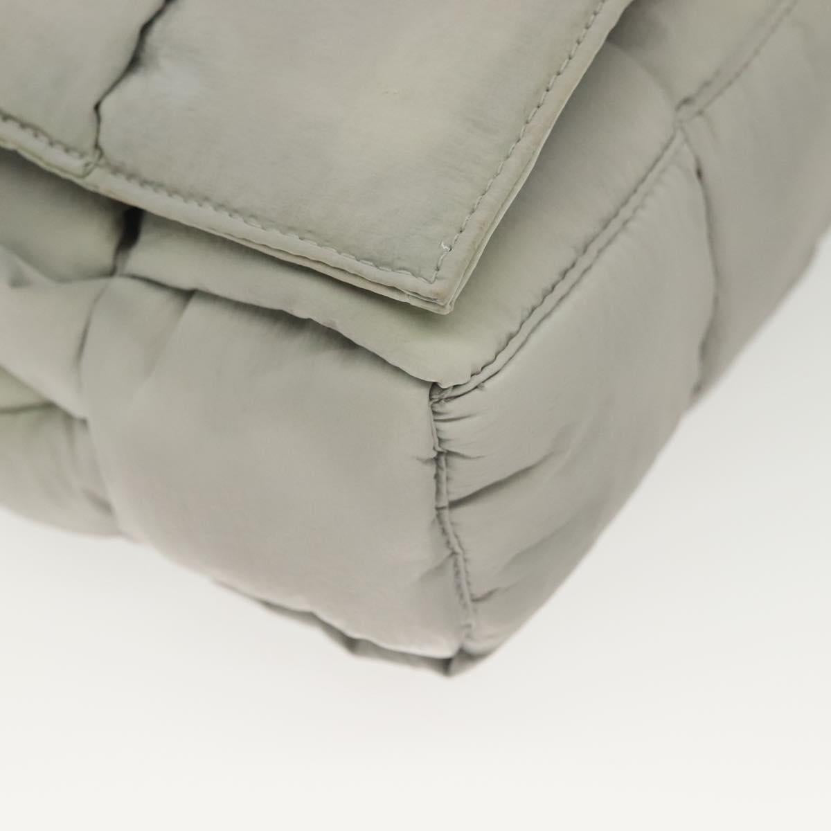 Bottega Veneta Cassette, GRAY, NYLON, shoulder